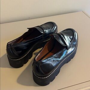 Franco Sarto Black Loafers